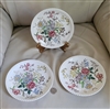 Copeland Spode England Romney Salad Plates Garden Shape Set of 3