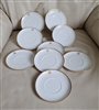 Haviland France porcelain white and gold saucers collectible elegant porcelain for replacement and table serving