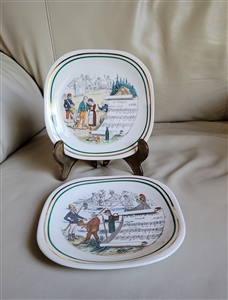 Parry Vielle PV two plates opera and music decor elegant colorful porcelain home decor gifts