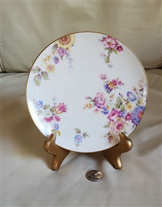Castleton Sunnybrooke floral porcelain plate 1970 collectible table setting kitchen accessories display plate