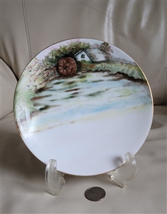 Hand painted Watermill 6-3/4" plate Thomas Bavaria collectible porcelain display and gift idea