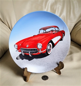 1988 Delphi Philip Palma 57 Vette porcelain collector plate Plate Two Dream Machines