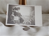 Antique 1907 real photo postcard of Oklahoma State Fair with family in an early car
