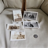 Set of 5 antique WWI photographs of US Army soldiers in sepia and black and white