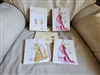 2010 Chad Barrett History of Fashion notecard set featuring 17 blank cards and original box with light storage wear