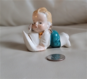 Vintage Japanese ceramic cowgirl shaker