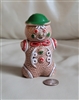 Japanese porcelain ceramic Gingerbread man shaker collectible table setting accessory