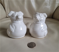 Calif USA pigs salt and pepper shakers porcelain table setting collectible accessories and gifts
