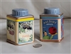 sakura oneida vintage labels porcelain salt and pepper shaker set