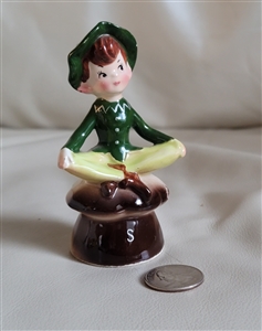 ENESCO vintage porcelain elf shaker Japan