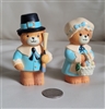 ENESCO giftware plastic pilgrims shakers for thanksgiving and other holidays colorful bears