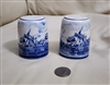 Distel Delft Blue holland windmill porcelain shakers set