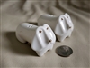 Adorable White Dachshunds porcelain shakers home decor