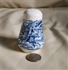 White and blue Liberty Blue porcelain pepper shaker table setting accessory Historical scenery
