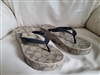 NOS Coach Lynn Signature Platform Wedge Flip Flops Size 10 B