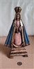 VIntage Lady of Fatima wooden Folk Art carving spiritual religious collectible