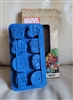 Marvel Comics blue silicone superheroes ice cube tray novelty kitchen fridge accessories.