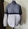 J Crew 100 percent wool mens sweater outerwear, tricolor wool warm elegant outerware
