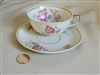Floral elegant cup and saucer Johann Haviland porcelain in elegant floral pattern collectible