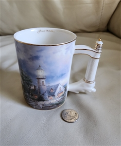 Thomas Kinkade's Seaside Inspiration porcelain mug elegant design and decor home kitchen accessories