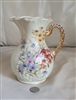 Antique Royal Rudolstadt Prussia Hand Painted Floral Porcelain Chocolate Pot Germany