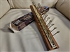 24 hook automatic tie rack by Swank vintage metal and wood movable hooks