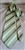 Pre-owned vintage Giorgio Armani 100% silk tie with vibrant multicolor diagonal stripes, handmade in Italy
