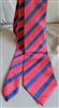 giorgio armani men's handmade silk tie striped pink blue 1996