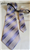 Handmade Giorgio Armani multicolor silk tie made in  Italy striped elegant blue white necktie