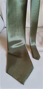 shimmering olive green silk d berite mens tie extra long designer necktie