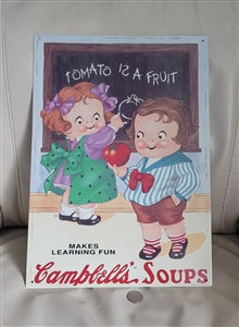 Campbell soup 1993 advertising tin home decor colorful wall decor