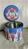 Vintage Nutcracker round tin with handles Beth White by Steeltin.