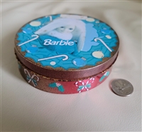 1994 Mattel Barbie 35th Anniversary keepsake tin with 1959 ponytail Barbie design