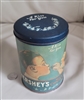 Vintage 1980 Hershey's Milk Chocolate A Kiss For You round storage tin advertising collectible