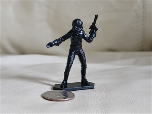 Collectible toys, black plastic Special Force soldier figure decor