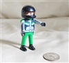 Playmobil motorcycle riders collectible plastic toy 3" tall.