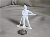 White Firefighter in action plastic decor or toy