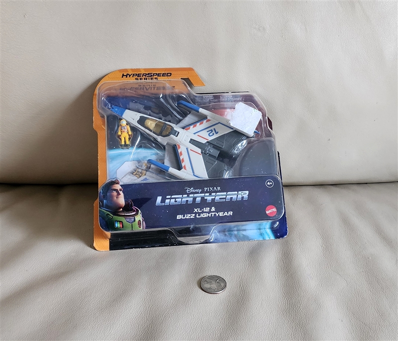 Disney Pixar Lightyear XL-12 Space Ship and Buzz Lightyear Figure in Packaging