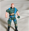 Vintage soldier 3-1/4" tall figure for collection and display articulated body, hand painted plastic.