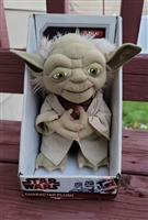 preowned 2010 Star Wars talking Yoda plush Underground Toys animated toy