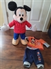Disney Mickey Mouse plush toy weighted legs kids toys vintage pretend play