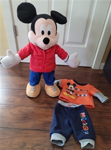 Disney Mickey Mouse plush toy weighted legs kids toys vintage pretend play