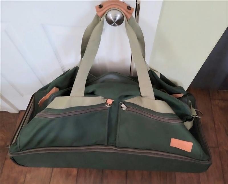 Expedition Series 36 inch rolling duffel bag with drop bottom compartment and reinforced handles Fields and Stream