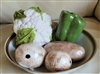 Ceramic vegetables life like finish home decor