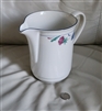 Lenox Poppies on Blue Chinastone 50 oz porcelain water pitcher 7 inch made in USA