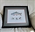 Framed 1990s G.D. Martenott Brook Trout fly fishing art print with neutral cream matting