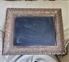 Ornate vintage gold gilt framed chalkboard with Baroque scrollwork carvings