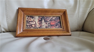 Vintage thick wooden picture art painting frame