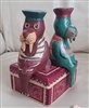 Sailors walrus home folk art nautical wood carving nautical home decor