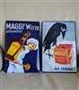 Pair of vintage German Maggi embossed metal advertising signs 1950-1960